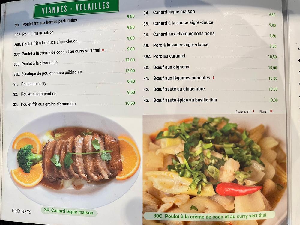 Restaurant Village Victoria - Menu Image 4